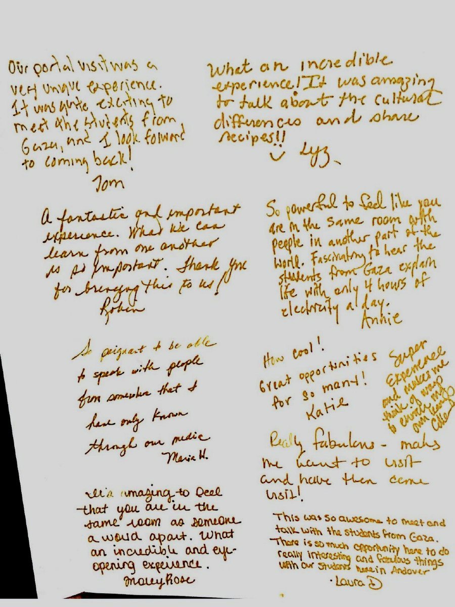 A handwritten page from the Andover gold book