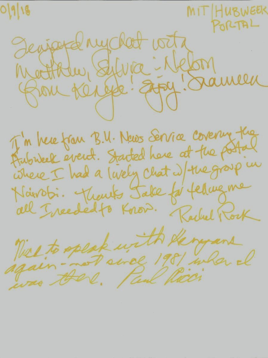 A handwritten page from the Cornell gold book