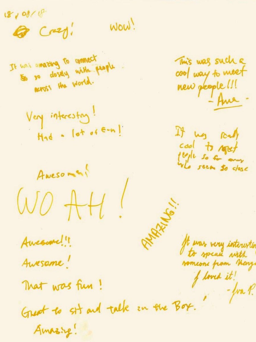 A handwritten page from the gold book at MIT · HUBweek · 2018