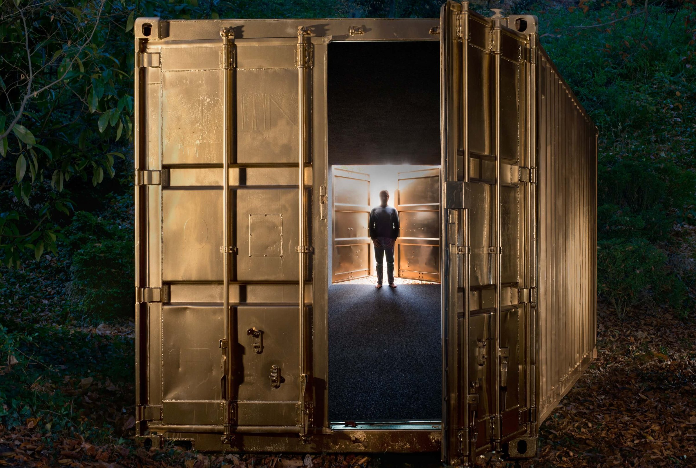 A rendering of the vision of Portals — a wormhole through the world. Photograph by Elizabeth Bick.